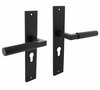 Intersteel deurkruk Bau-Stil op langschild PC55 mat zwart