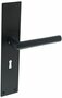 Intersteel deurkruk Jura met schild 250x55x2mm SL110 zwart