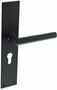 Intersteel deurkruk Jura met schild 250x55x2mm PC110 zwart