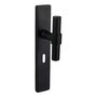 Lavuzo deurkruk Pesaro zwart met rechthoekig schild SL56