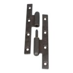 Deurpaumelle Links 160 x 60 mm, ijzer geroest