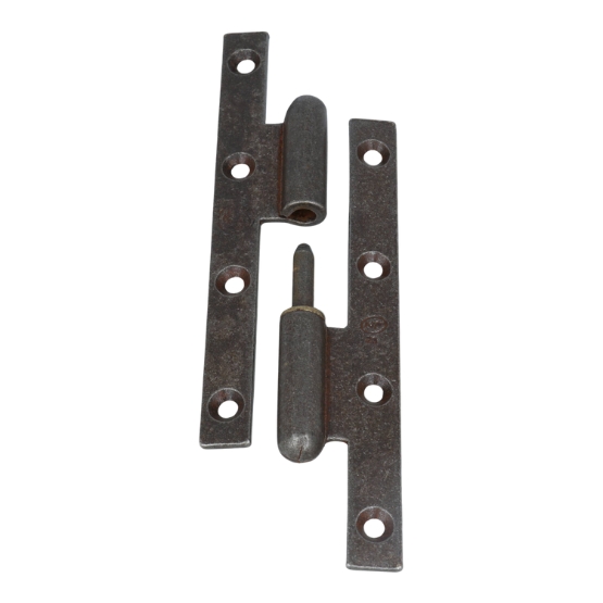 Deurpaumelle Links 160 x 60 mm, ijzer geroest