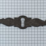 Sleutelplaat geroest dwars