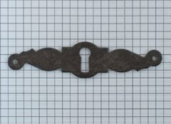 Sleutelplaat geroest dwars