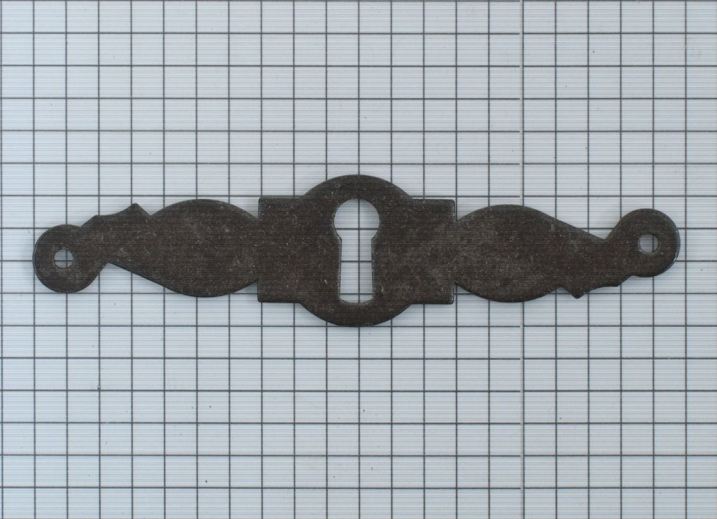 Sleutelplaat geroest dwars