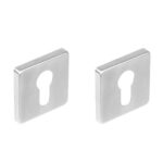 Intersteel PC-plaatjes vierkant rvs