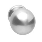 Intersteel voordeurknop bol Ø75mm éénzijdige montage rvs