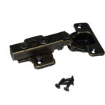 Keukenscharnier, softclose, bronskleur, tbv opdekdeurtjes