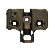 Keukenscharnier, softclose, bronskleur, tbv opdekdeurtjes