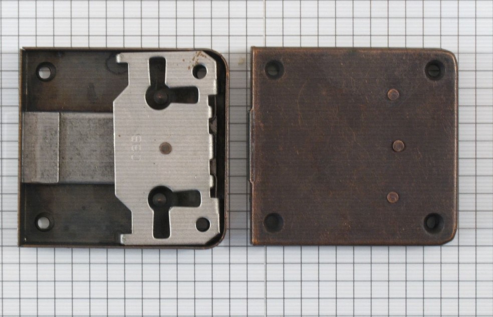 Opdekslot brons 40 mm - Afbeelding 3