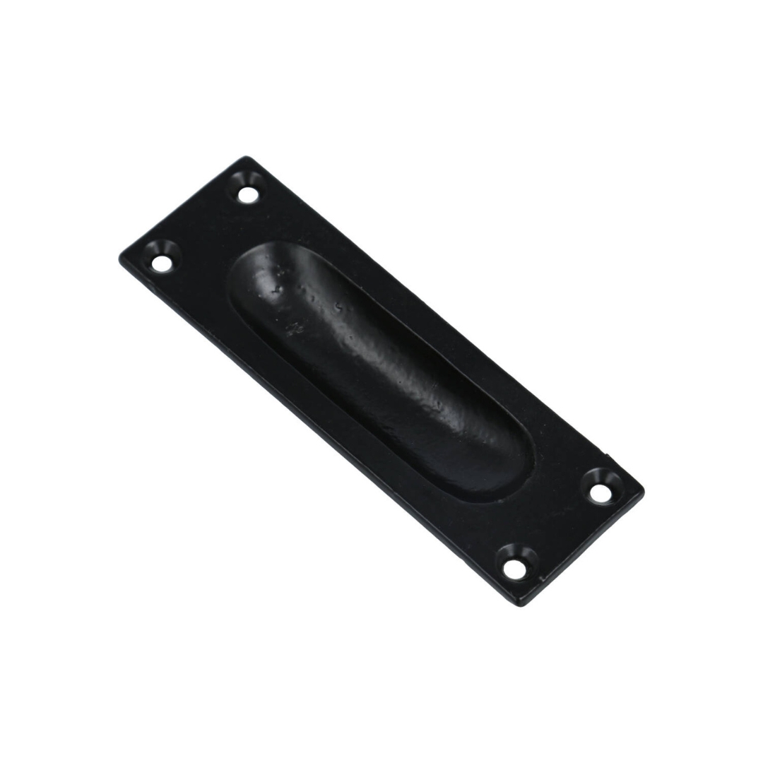 Schuifdeurgreep zwart 100 x 34 mm - Afbeelding 3