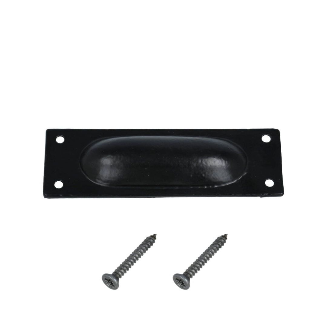 Schuifdeurgreep zwart 100 x 34 mm - Afbeelding 2