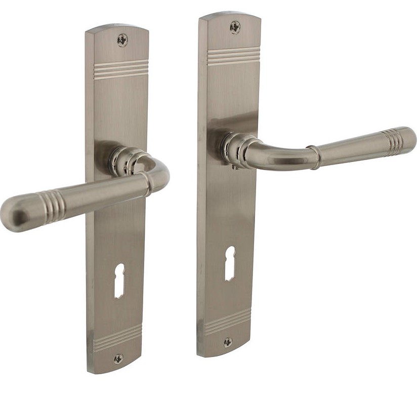 Intersteel deurklink Helena op schild SL72 nikkel mat