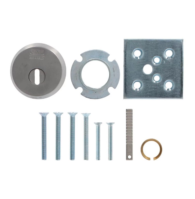 Nemef veiligheidsrozet SKG3 met kerntrekbeveiliging voor oplegsloten rvs - Afbeelding 4