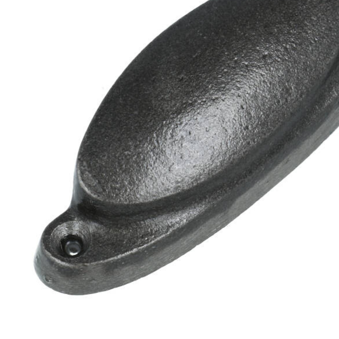 Komgreep massief ijzer blank 75 mm - Afbeelding 4