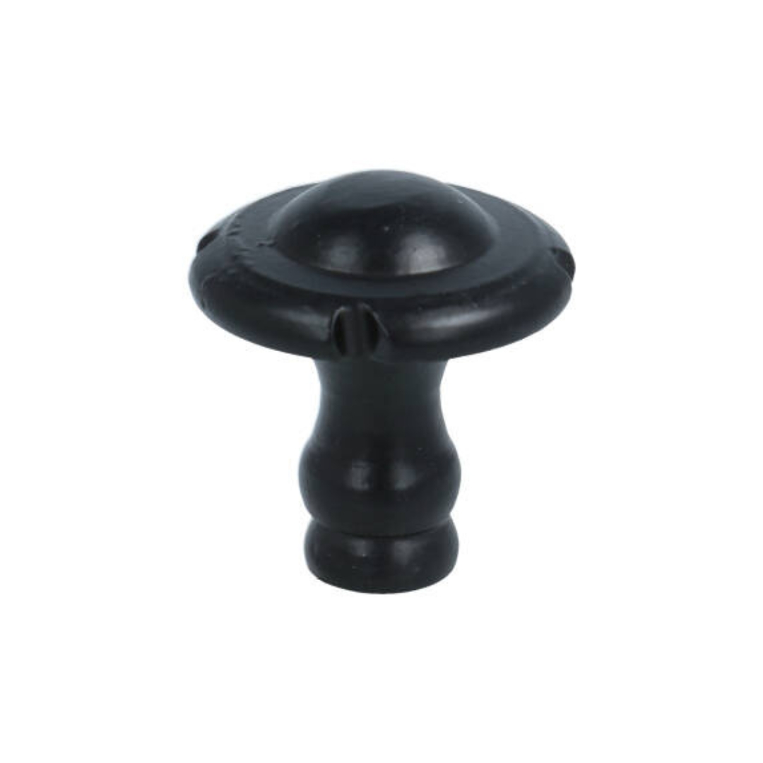 Knop motief ijzer zwart 28 mm - Afbeelding 2