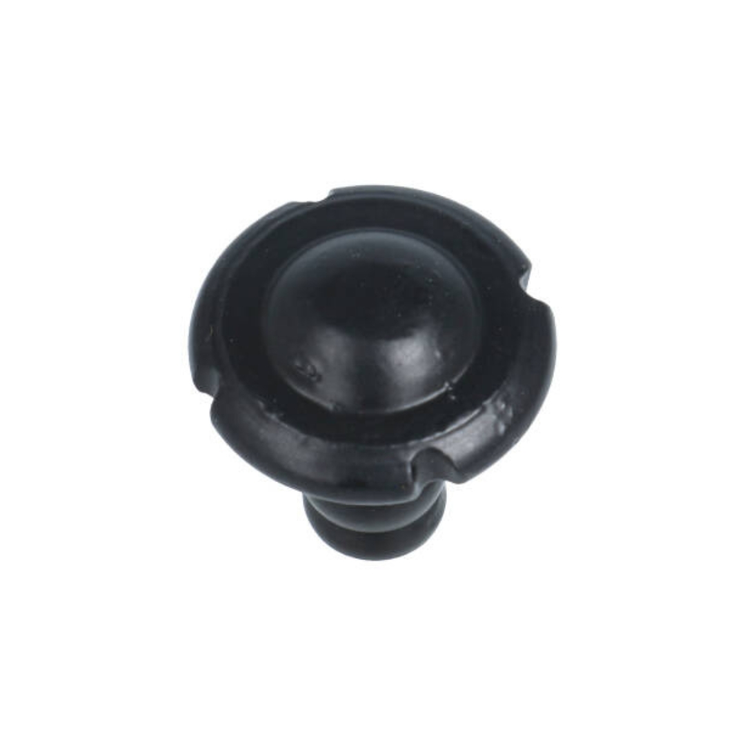 Knop motief ijzer zwart 28 mm