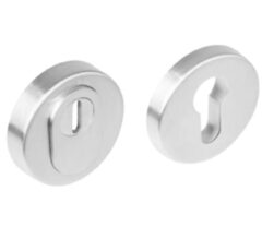 Intersteel SKG3 veiligheidsrozetten rond verdekt ø52x12mm met kerntrekbeveiliging rvs