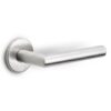 Deurklink BASICS LBII-19 op ronde rozet mat rvs