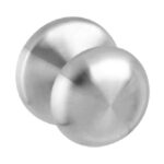 Intersteel voordeurknop paddestoel rvs éénzijdige montage