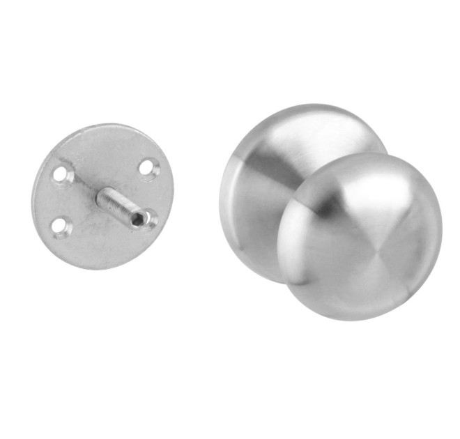 Intersteel voordeurknop paddestoel rvs éénzijdige montage - Afbeelding 3