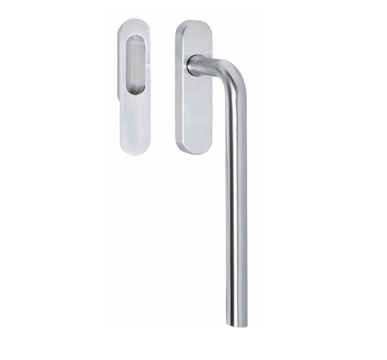 Intersteel hef/schuifdeurbeslag Hoek 90° Blind rvs