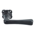 Set klinken Hennie ijzer zwart inclusief rozetten