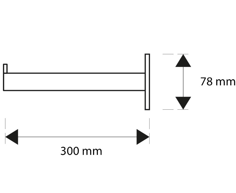 Starx Garderobe Rek voor kleerhanger, buis 30 cm - Afbeelding 2
