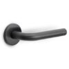 Deurklink BASICS LBIII-19 op ronde rozet PVD gunmetal