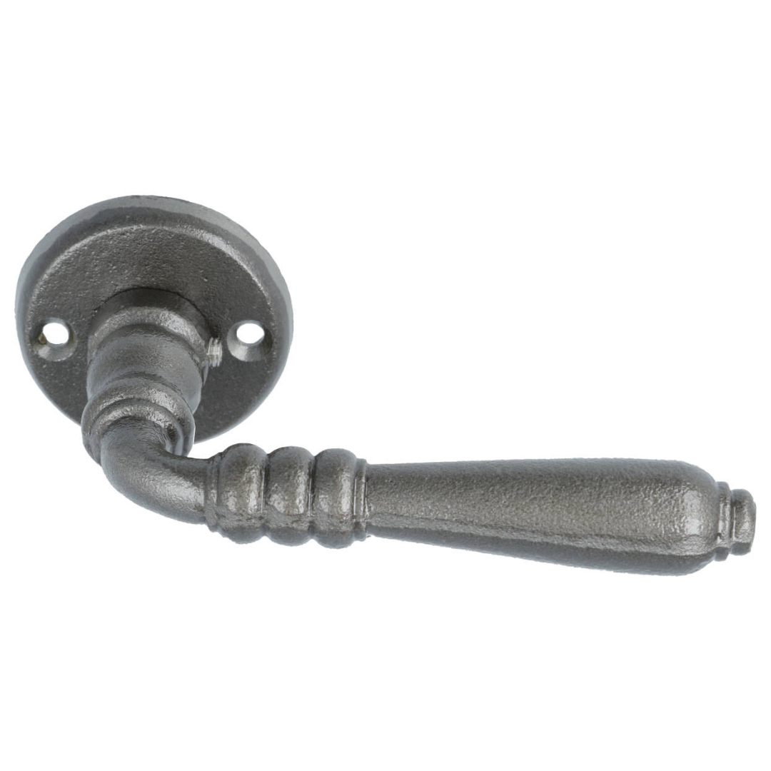 Set klinken ijzer blank inclusief rozetten