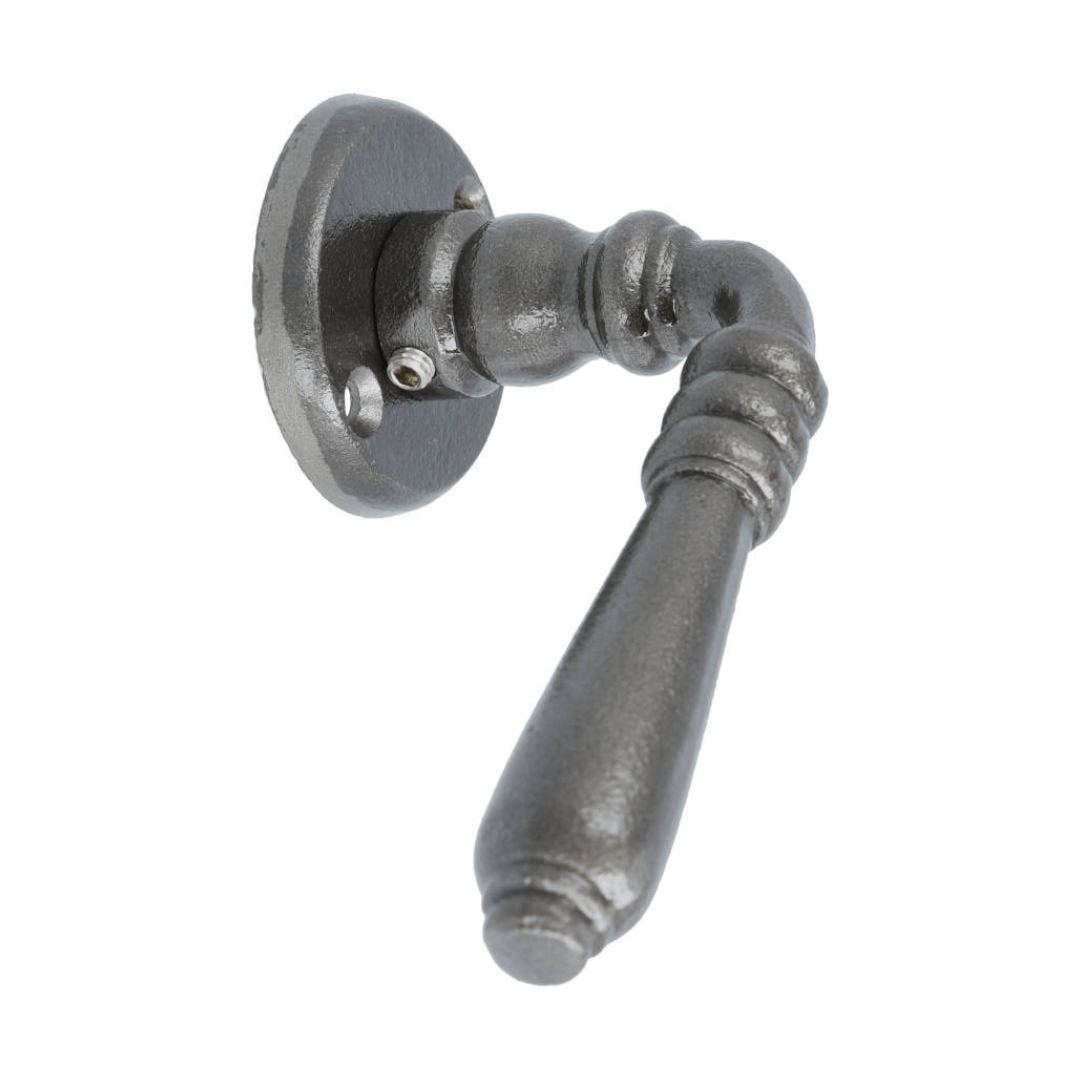 Set klinken ijzer blank inclusief rozetten - Afbeelding 4