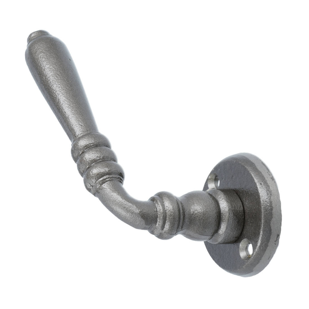 Set klinken ijzer blank inclusief rozetten - Afbeelding 5