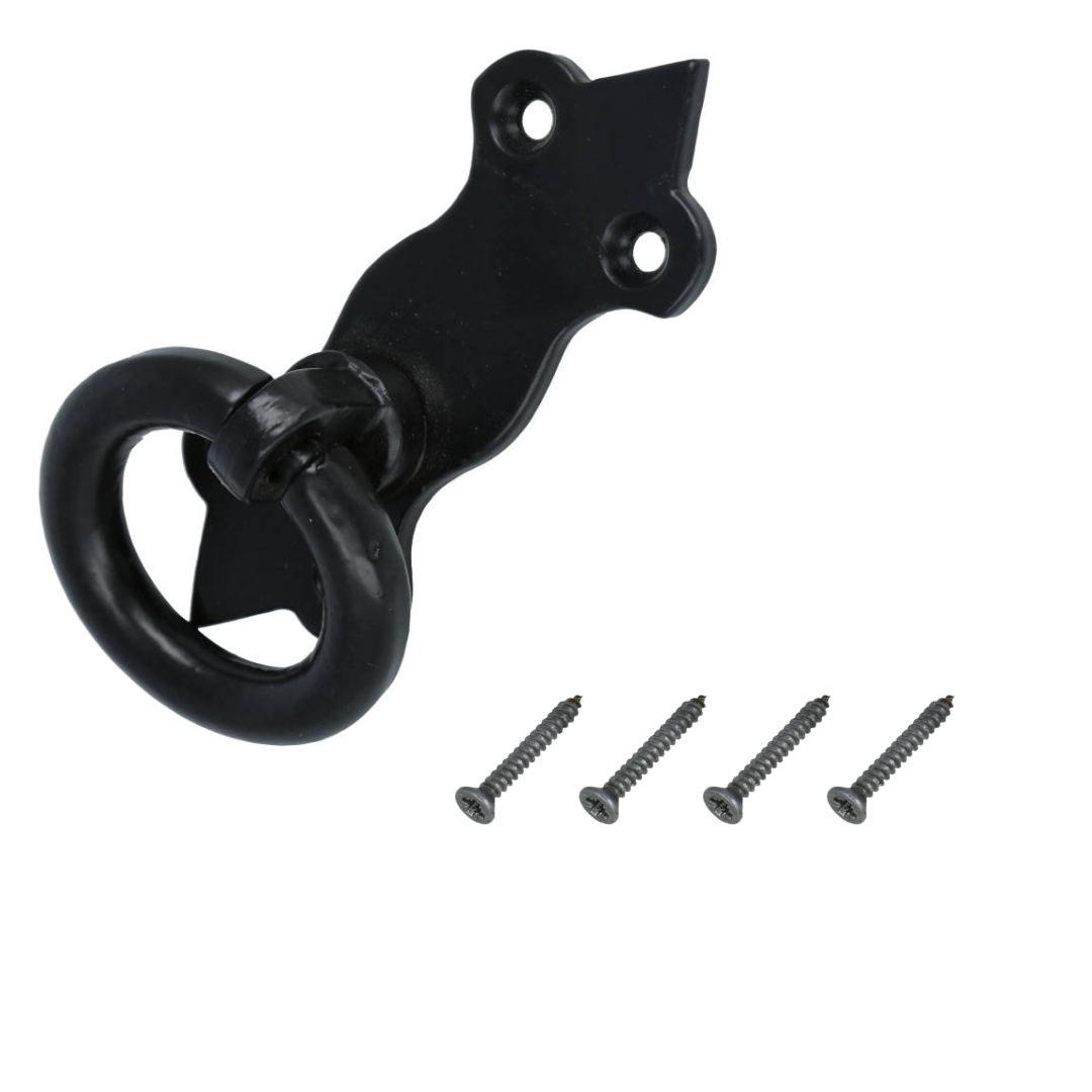 Ringgreep 43 mm IJzer zwart - Afbeelding 4