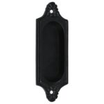 Schuifdeurgreep IJzer zwart 124 x 45 mm