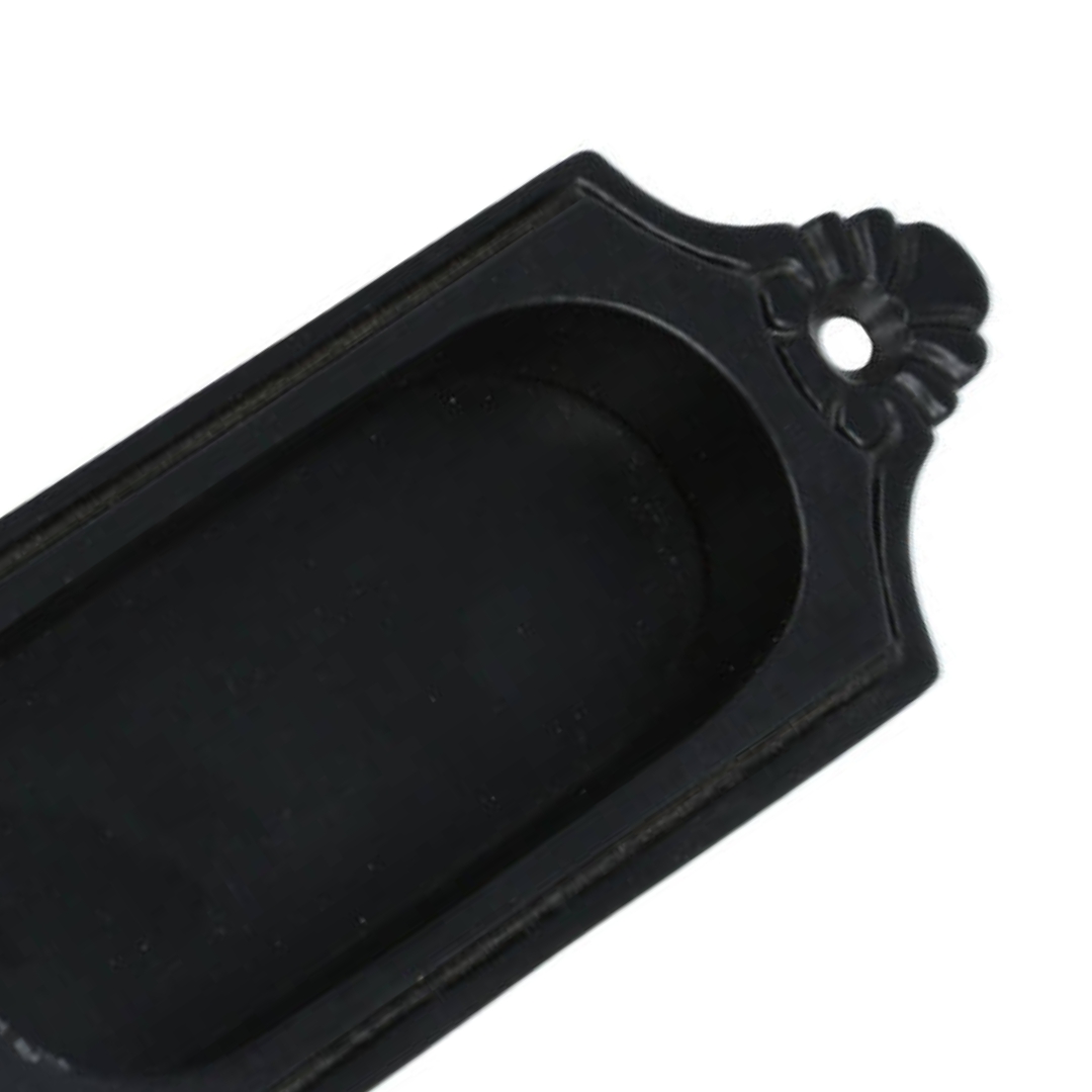 Schuifdeurgreep IJzer zwart 124 x 45 mm - Afbeelding 3