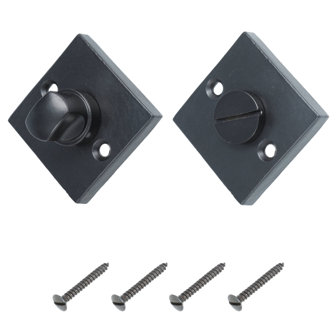 WC-sluiting 8 mm vierkant IJzer zwart - Afbeelding 3