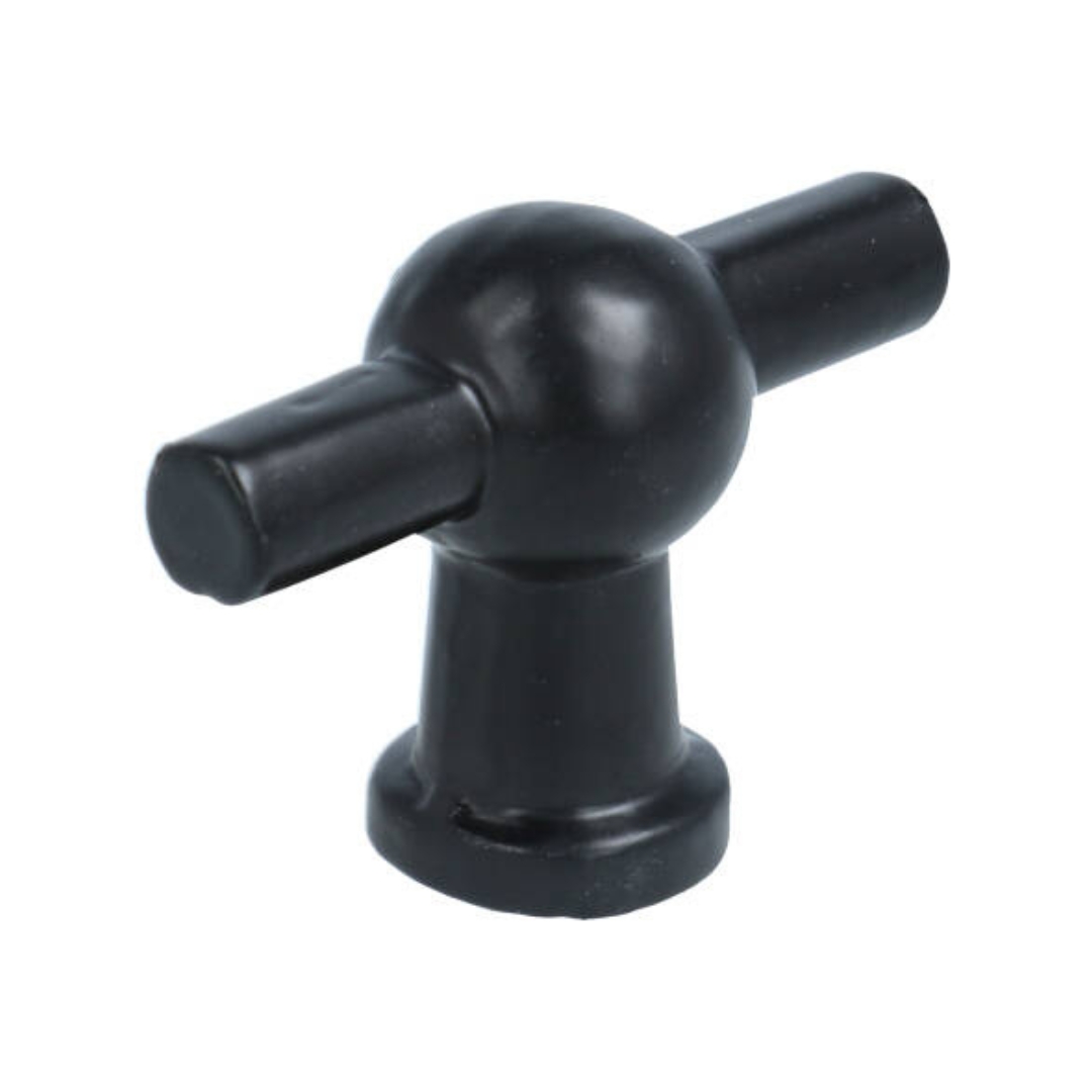 Kraanknopje IJzer zwart 46 mm - Afbeelding 2