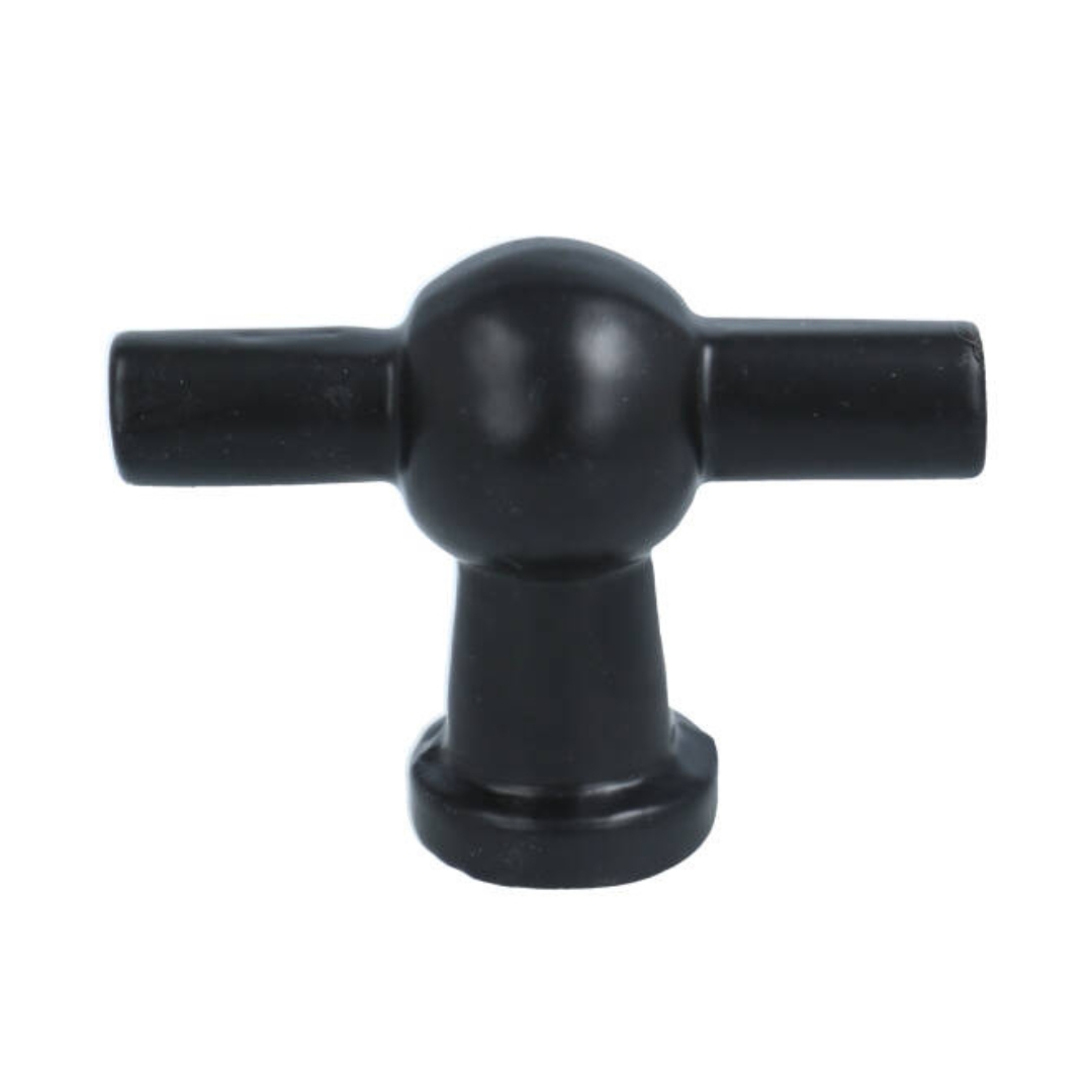 Kraanknopje IJzer zwart 46 mm