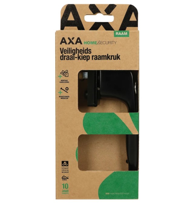 AXA draaikiepgarnituur SKG2 aluminium zwart - Afbeelding 4