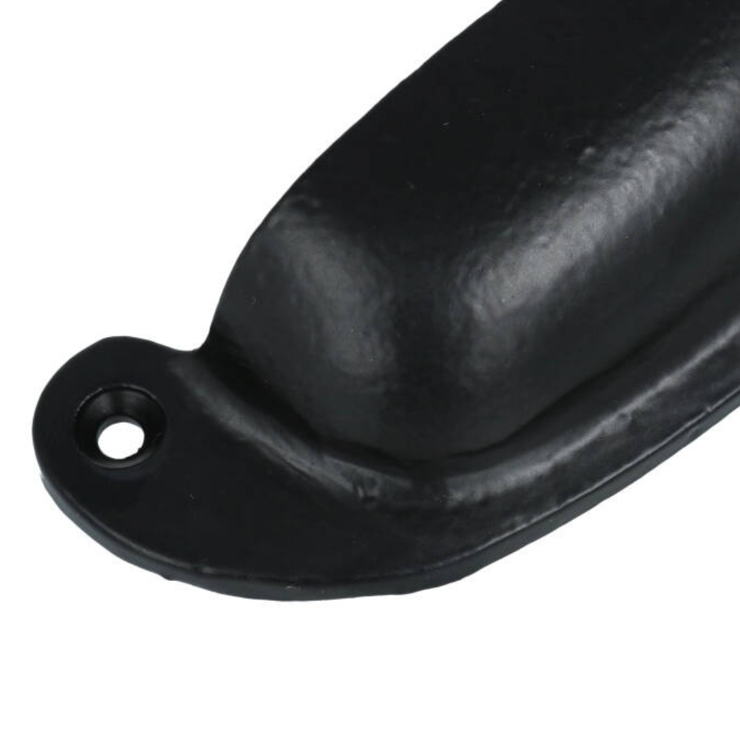 Komgreep massief ijzer zwart 101 mm - Afbeelding 2