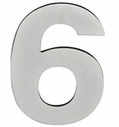 BASICS Huisnummer LBHN100-6 PVD mat rvs