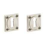 Intersteel sleutelplaatjes Vierkant Basic Nikkel