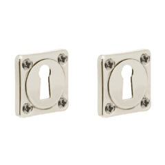 Intersteel sleutelplaatjes Vierkant Basic Nikkel