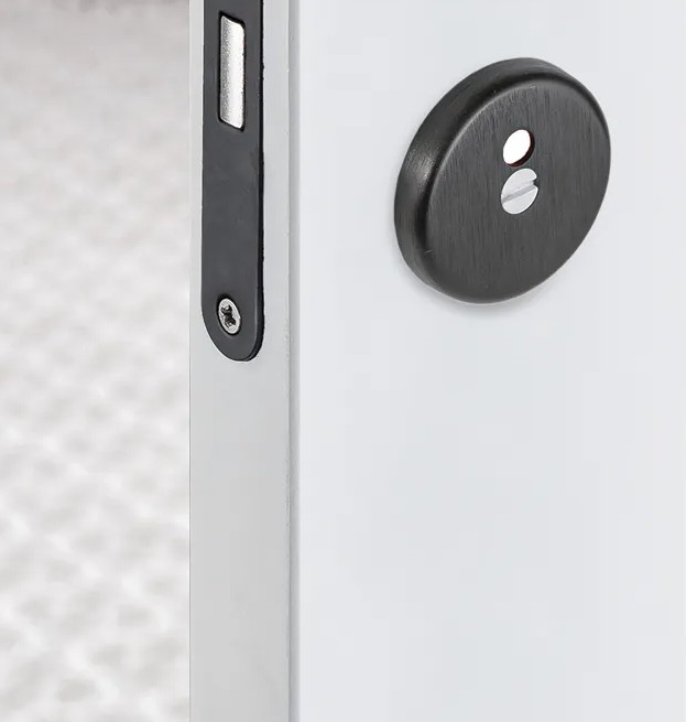 AXA rozet WC-sluiting aluminium zwart - Afbeelding 3