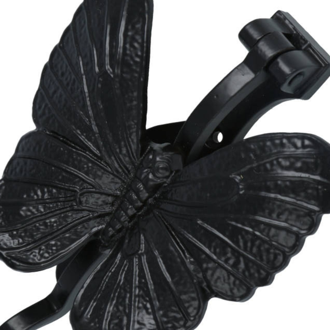 Deurklopper vlinder, ijzer zwart - Afbeelding 3