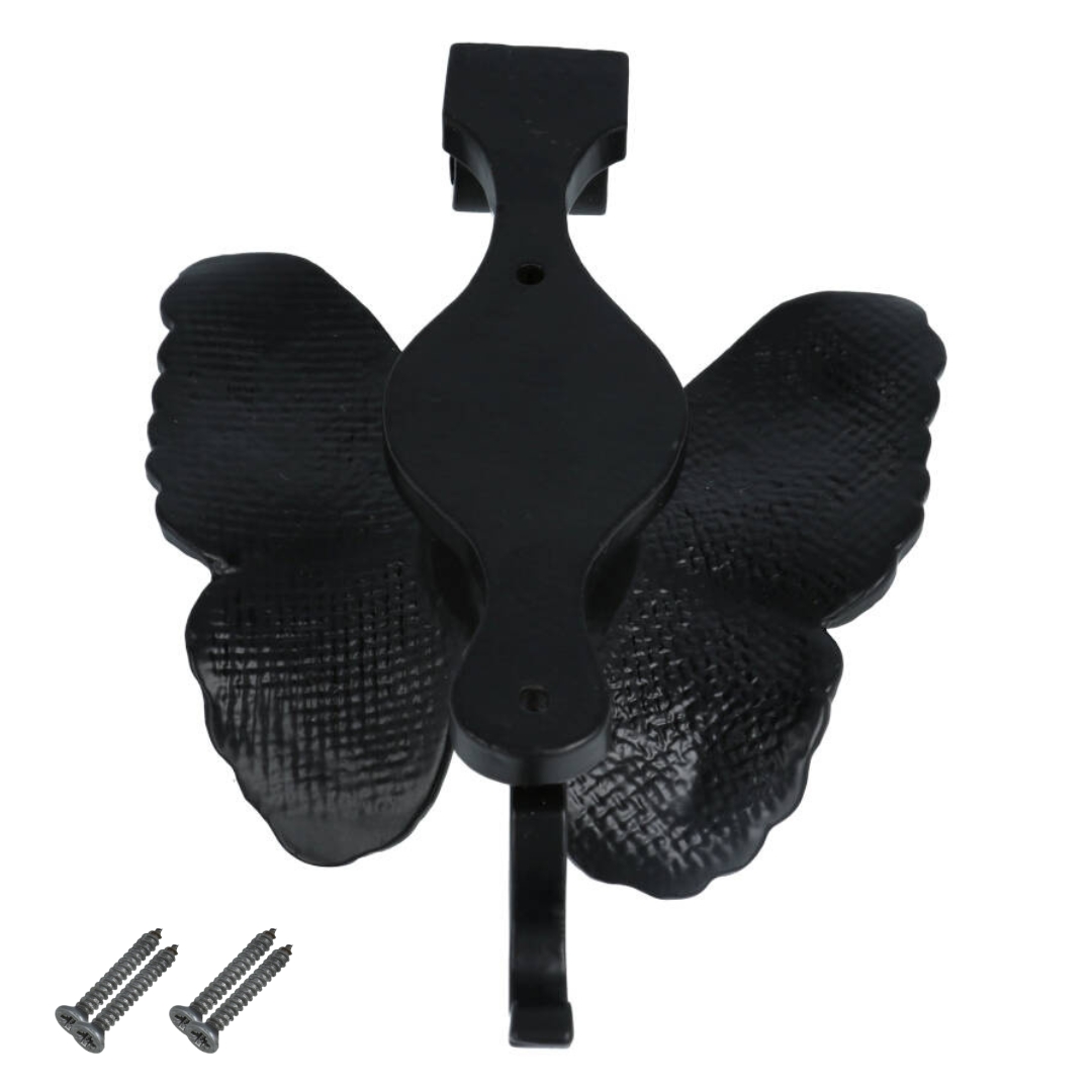 Deurklopper vlinder, ijzer zwart - Afbeelding 4