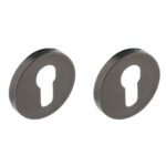 Intersteel PC-plaatjes verdekt met nokken ø53x8mm rvs antraciet grijs