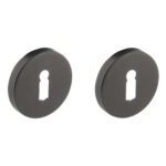 Intersteel sleutelplaatjes verdekt met nokken ø53x8mm rvs antraciet grijs