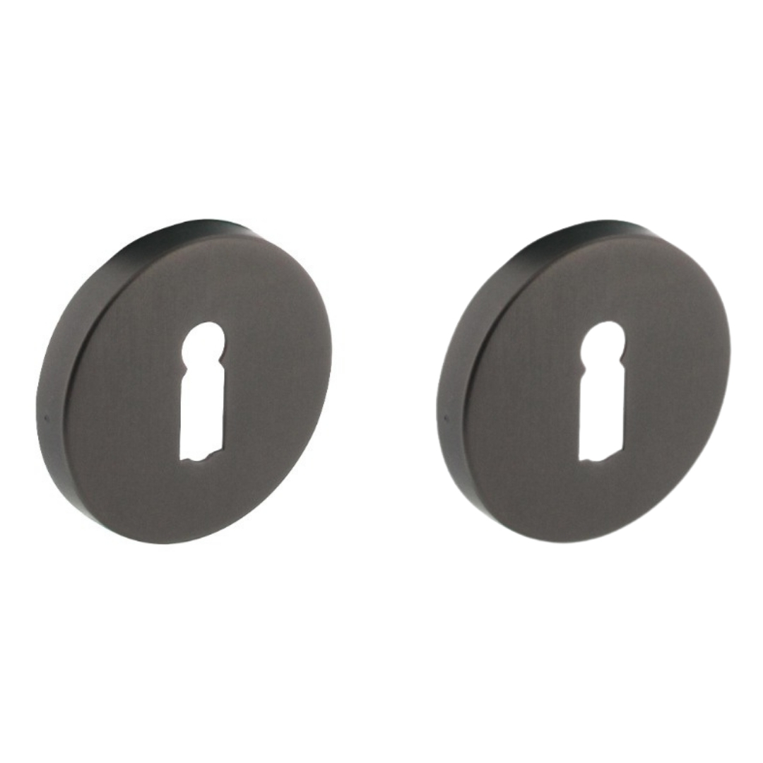 Intersteel sleutelplaatjes verdekt met nokken ø53x8mm rvs antraciet grijs