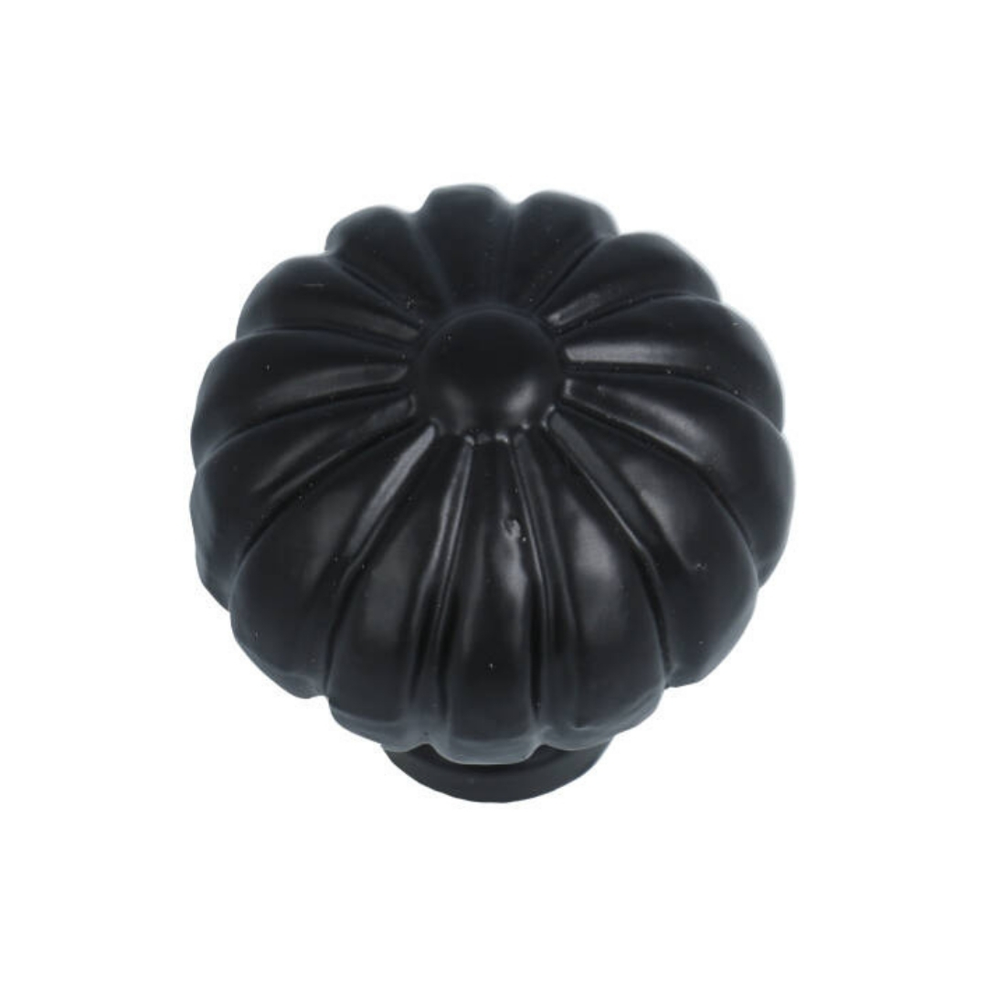 Knop 38 mm ijzer zwart